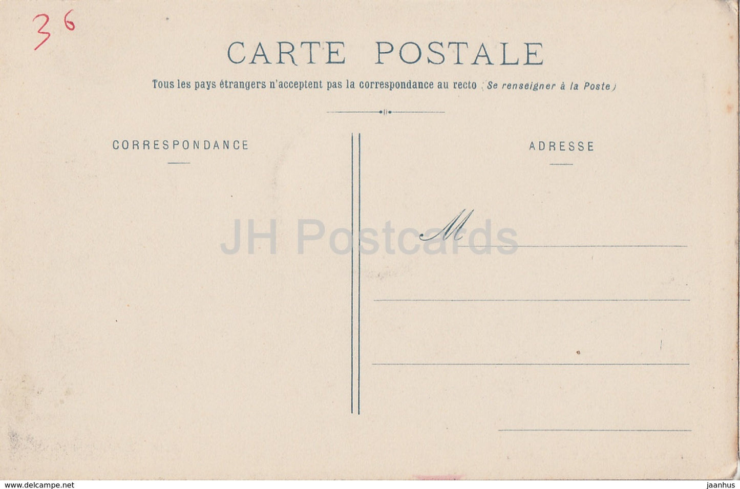 Valencay - Le Chateau - Fassade sur le Parc - Schloss - alte Postkarte - Frankreich - unbenutzt