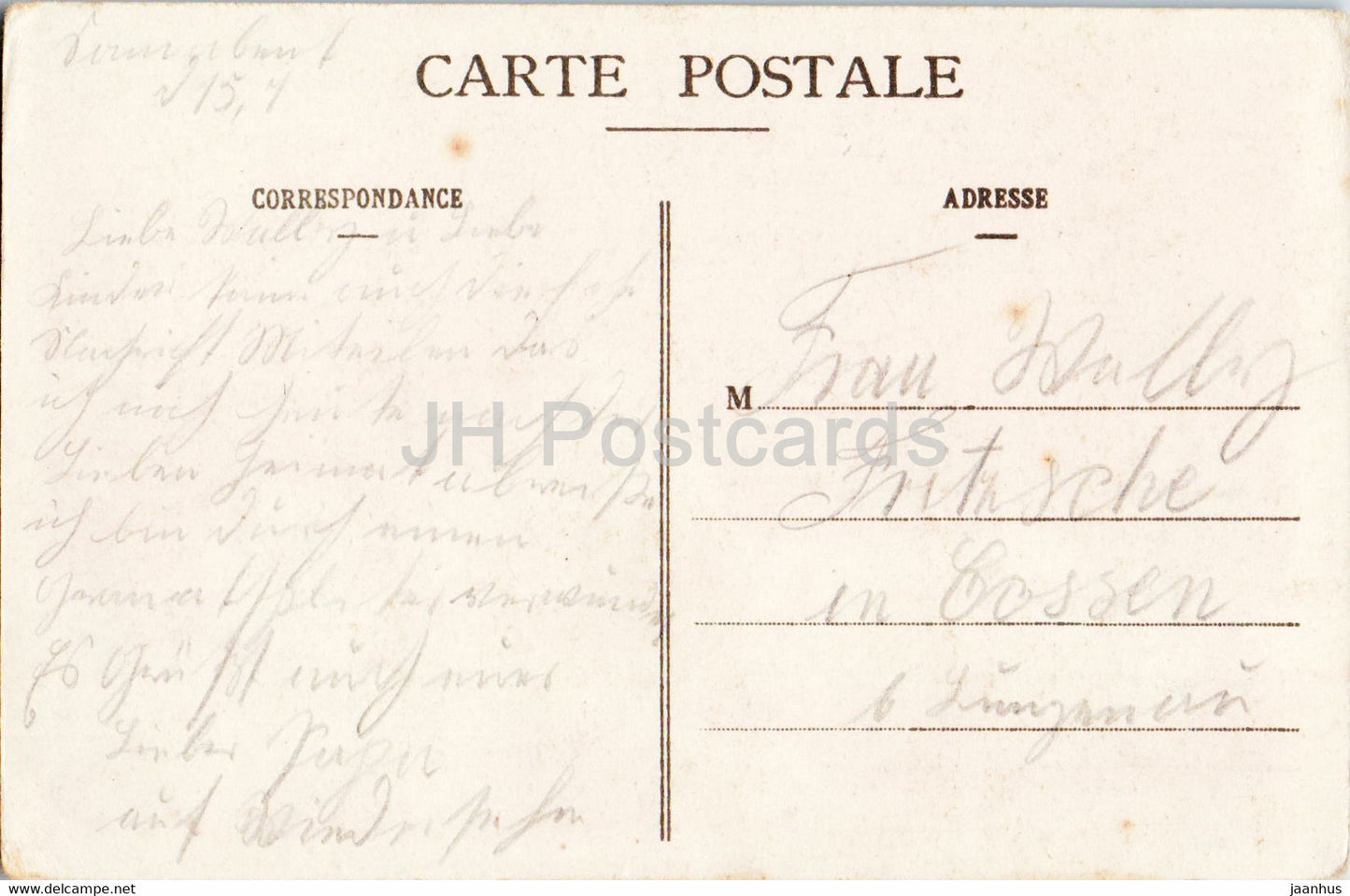 Saint Quentin - Fontaine de Vasson aux Champs Elysées - carte postale ancienne - France - occasion