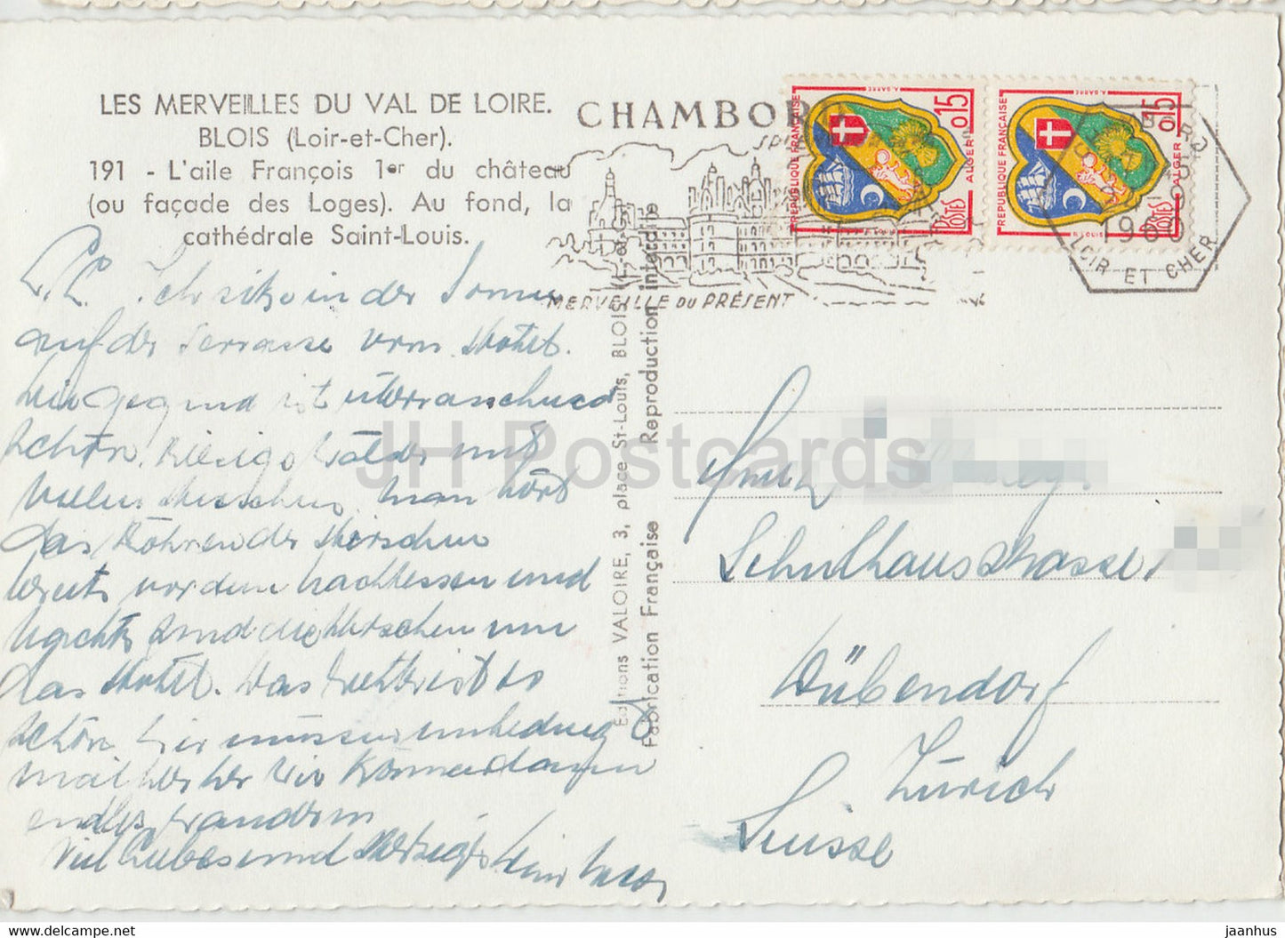 Les Merveilles du Val de Loire - Blois - L'Aile Francois I - La Cathedrale Saint Louis - 1960 - Frankreich - gebraucht