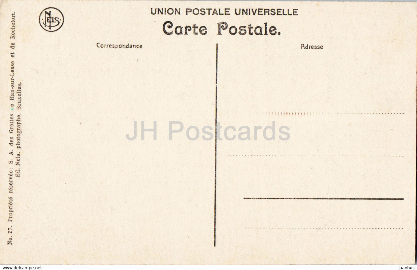 Grotte de Han - La Sortie - cave - 27 - old postcard - Belgium - unused