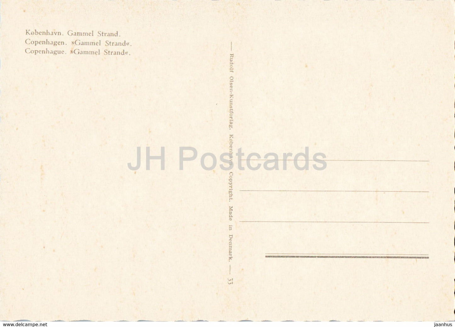 Copenhagen - Gammel Strand - boat - 33 - Denmark - unused