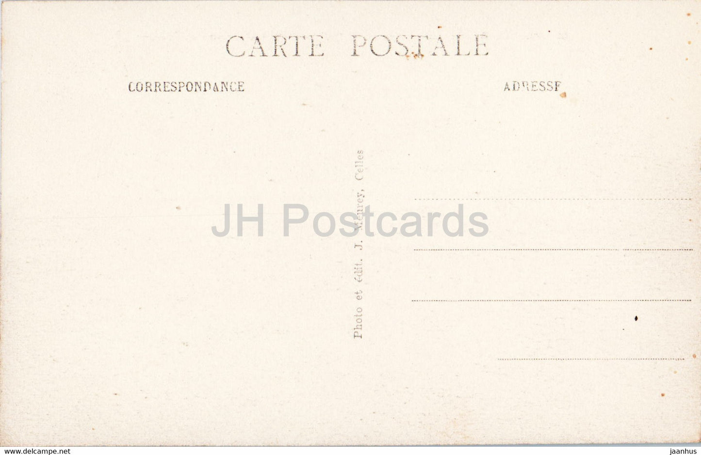 Vallee de Celles - Pierre Percee et Ruines du Chateau - 43 - old postcard - France - unused