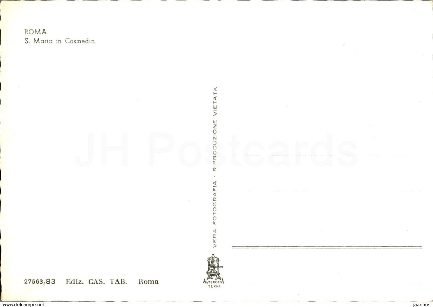 Roma - Rome - S Maria in Cosmedin - église - 27563 - Italie - inutilisé