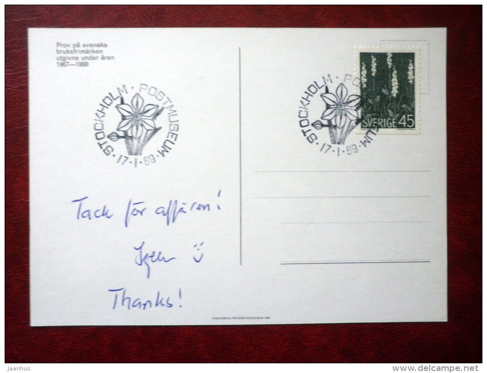 swedish stamps 1967-1968 - philately - 1968 - Sweden - used - JH Postcards