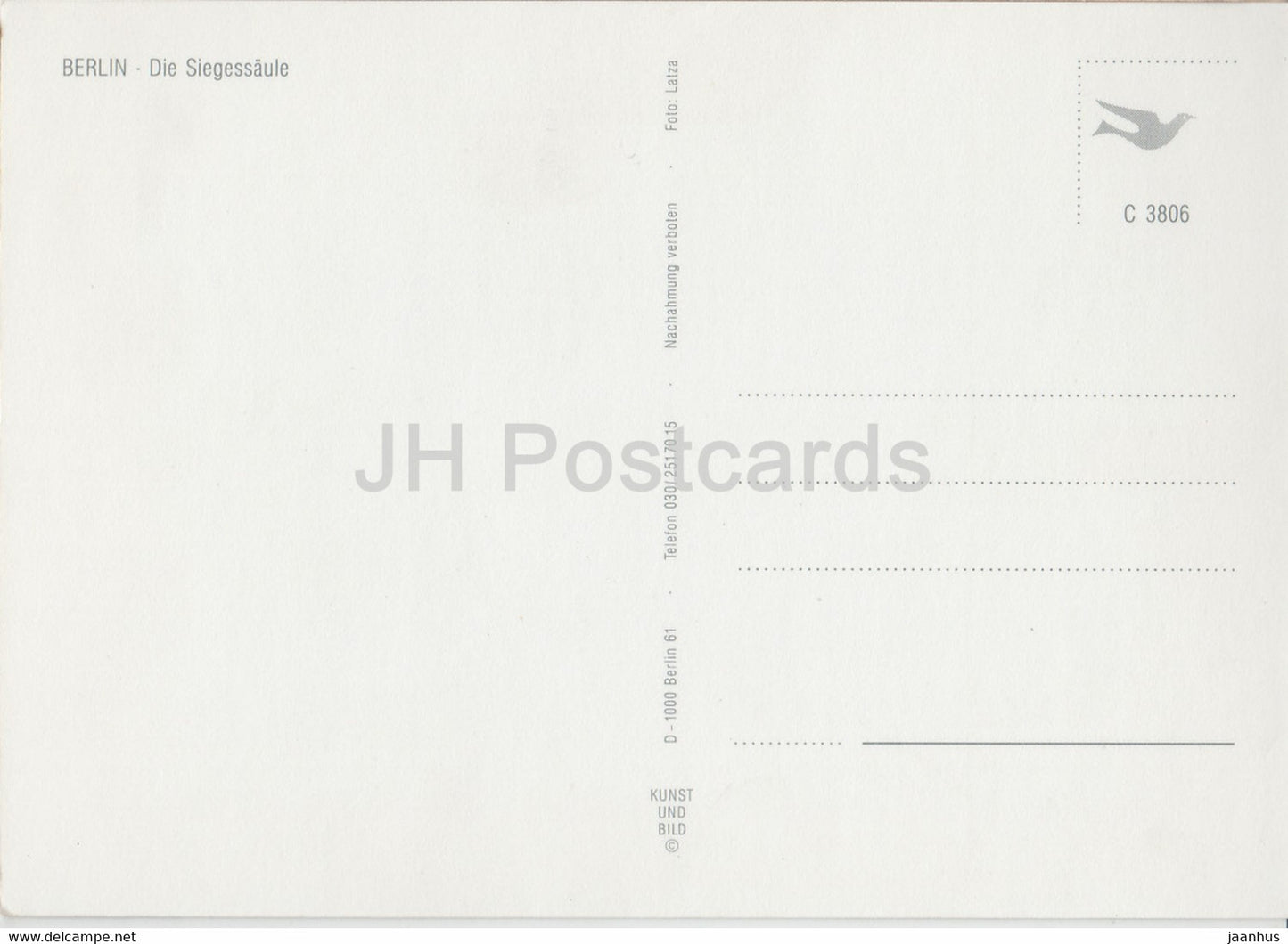 Berlin - Die Siegessaule - Allemagne - inutilisé