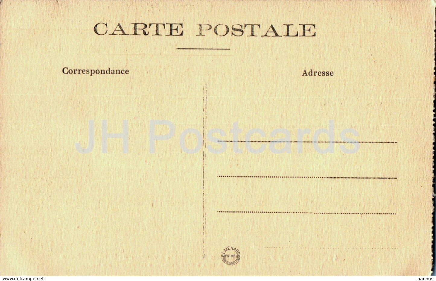 Palais de Fontainebleau - Chambre à Coucher de Marie Antoinette - 44 - carte postale ancienne - France - inutilisée