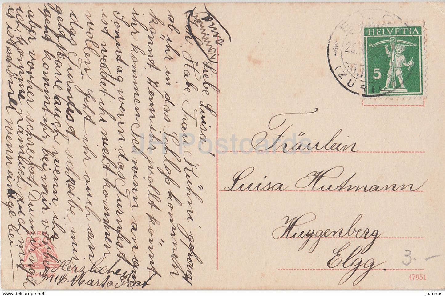 rose rose - fleurs - carte postale ancienne - occasion