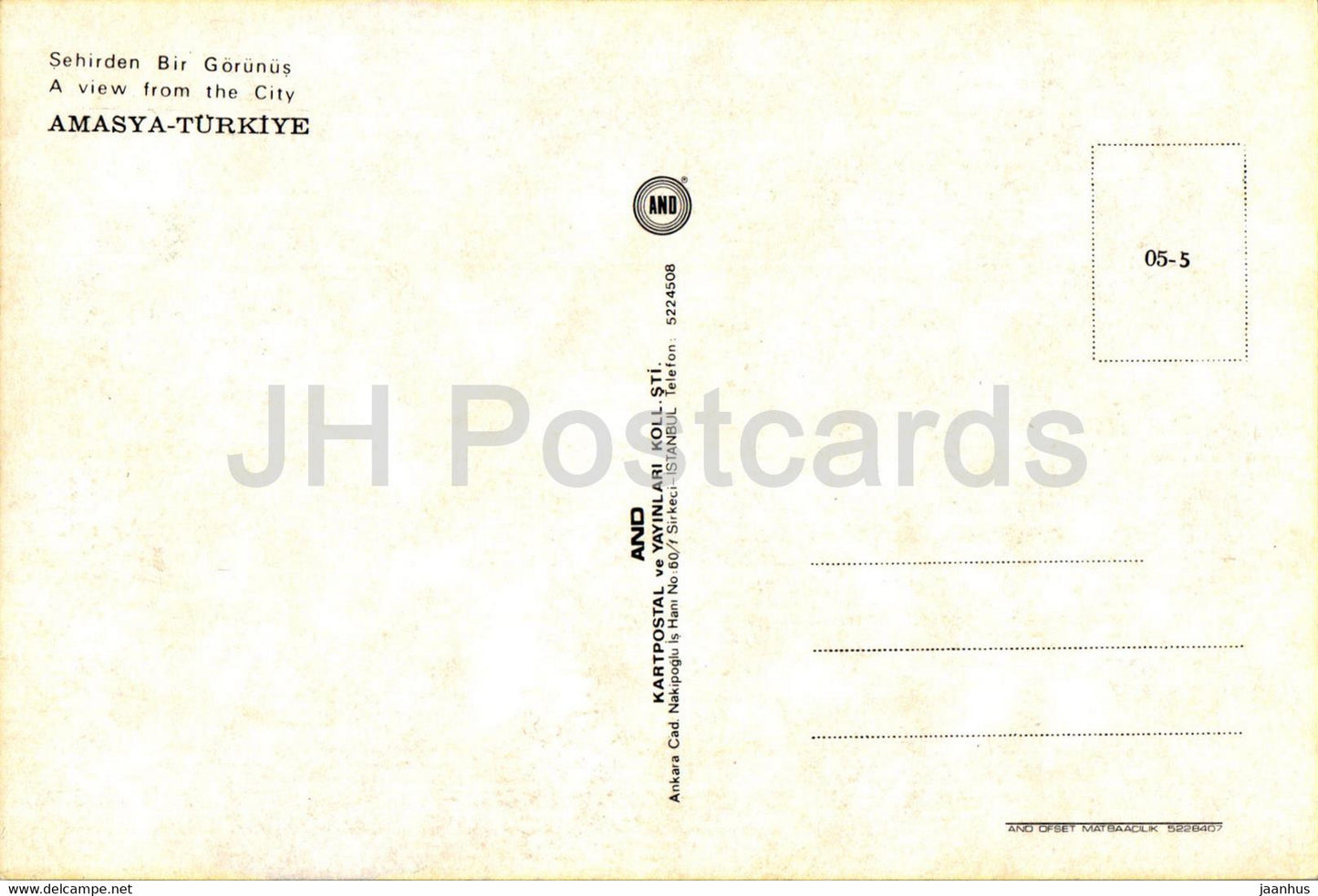 Amasya - A view from the City - multiview - Turkey - unused