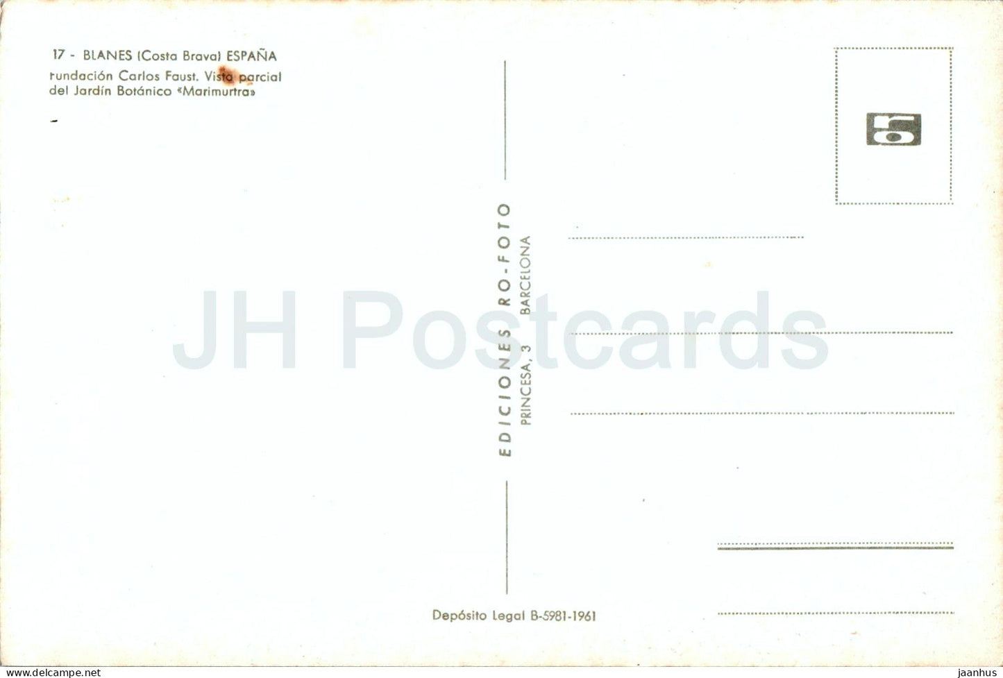 Blanes - Costa Brava - Fundacion Carlos Faust - Vista parcial del Jardin Botanico Marimurtra - 17 - Espagne - inutilisé