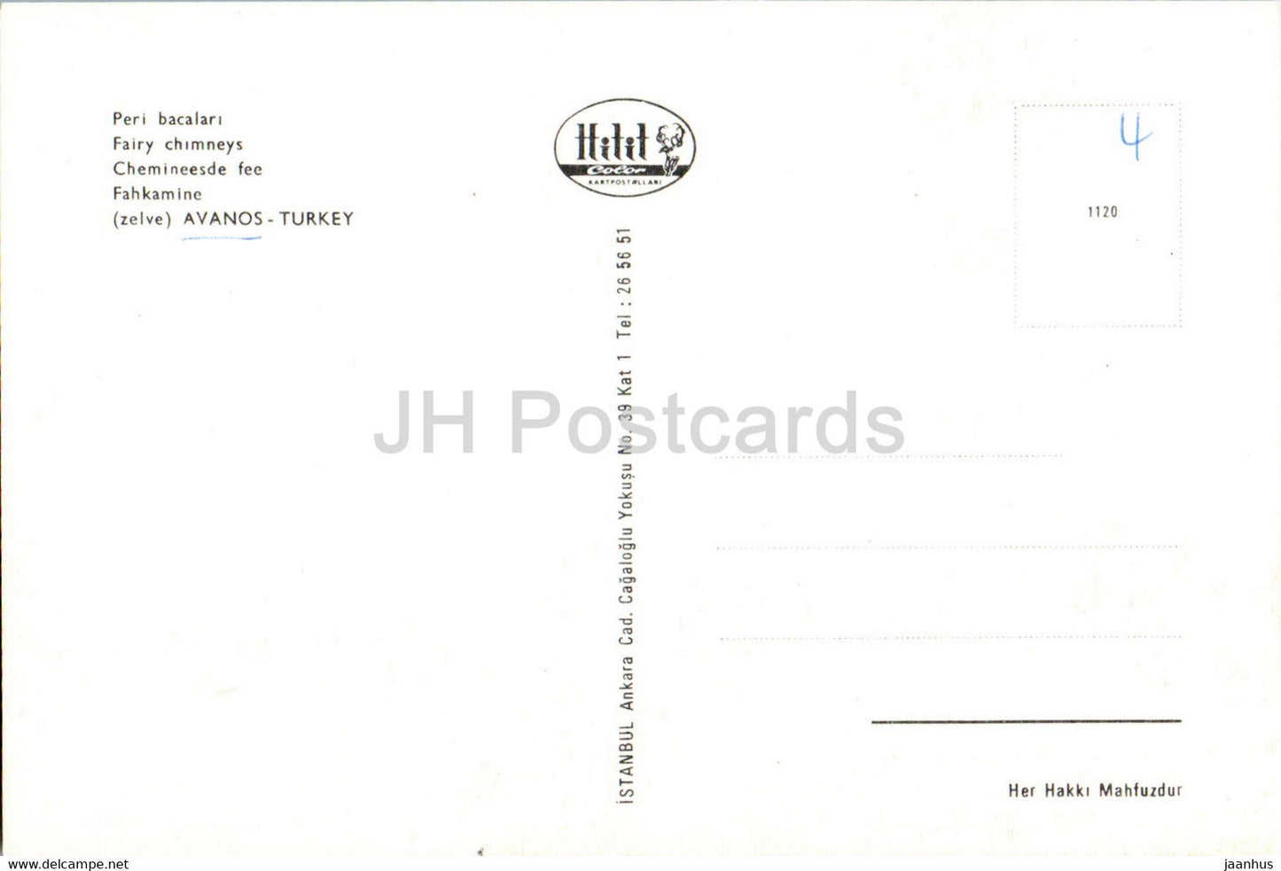 Avanos - Fairy Chimneys - 1120 - Hitit - Turkey - unused