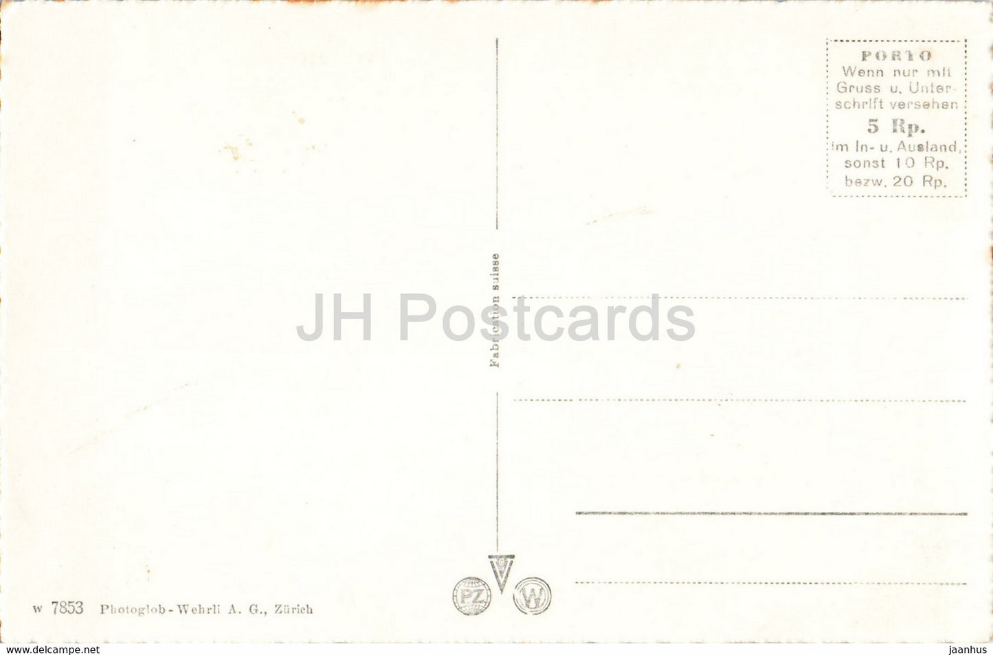 Aareschlucht - 7853 - old postcard - Switzerland - unused