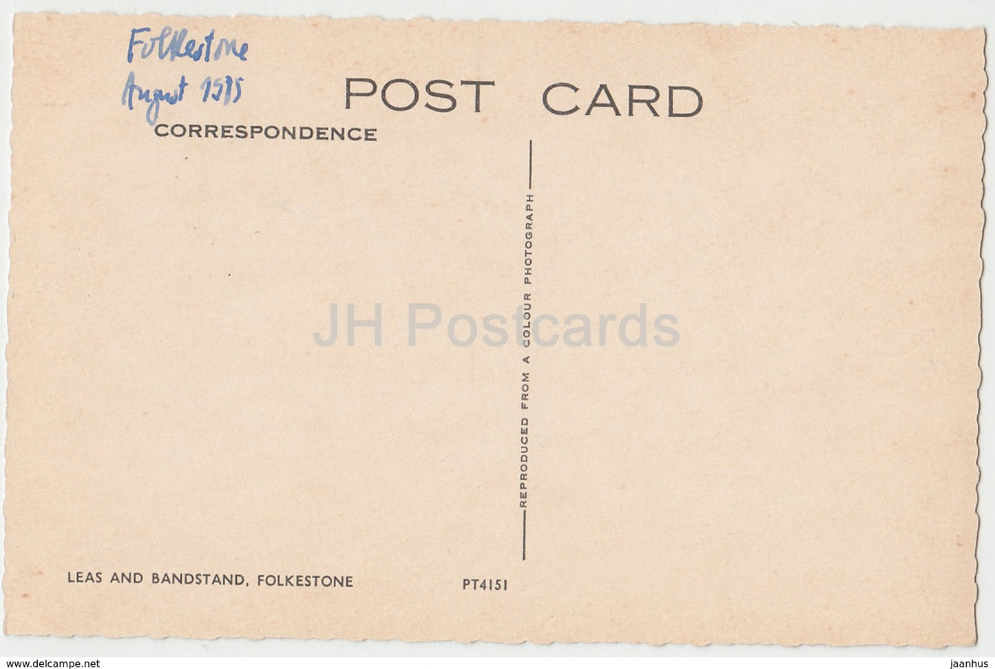 Folkestone – Leas und Musikpavillon – Autos – PT4151 – 1985 – Vereinigtes Königreich – England – gebraucht