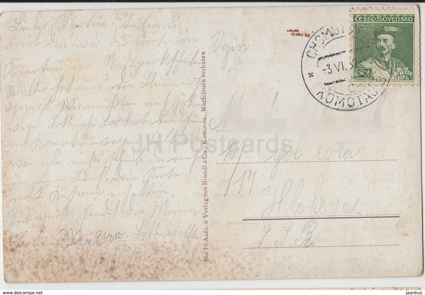 Komotau - Chomutov - Städt. Parksäle mit Dahlienkultur - 10 - 1932 - old postcard - Czech Republic - used