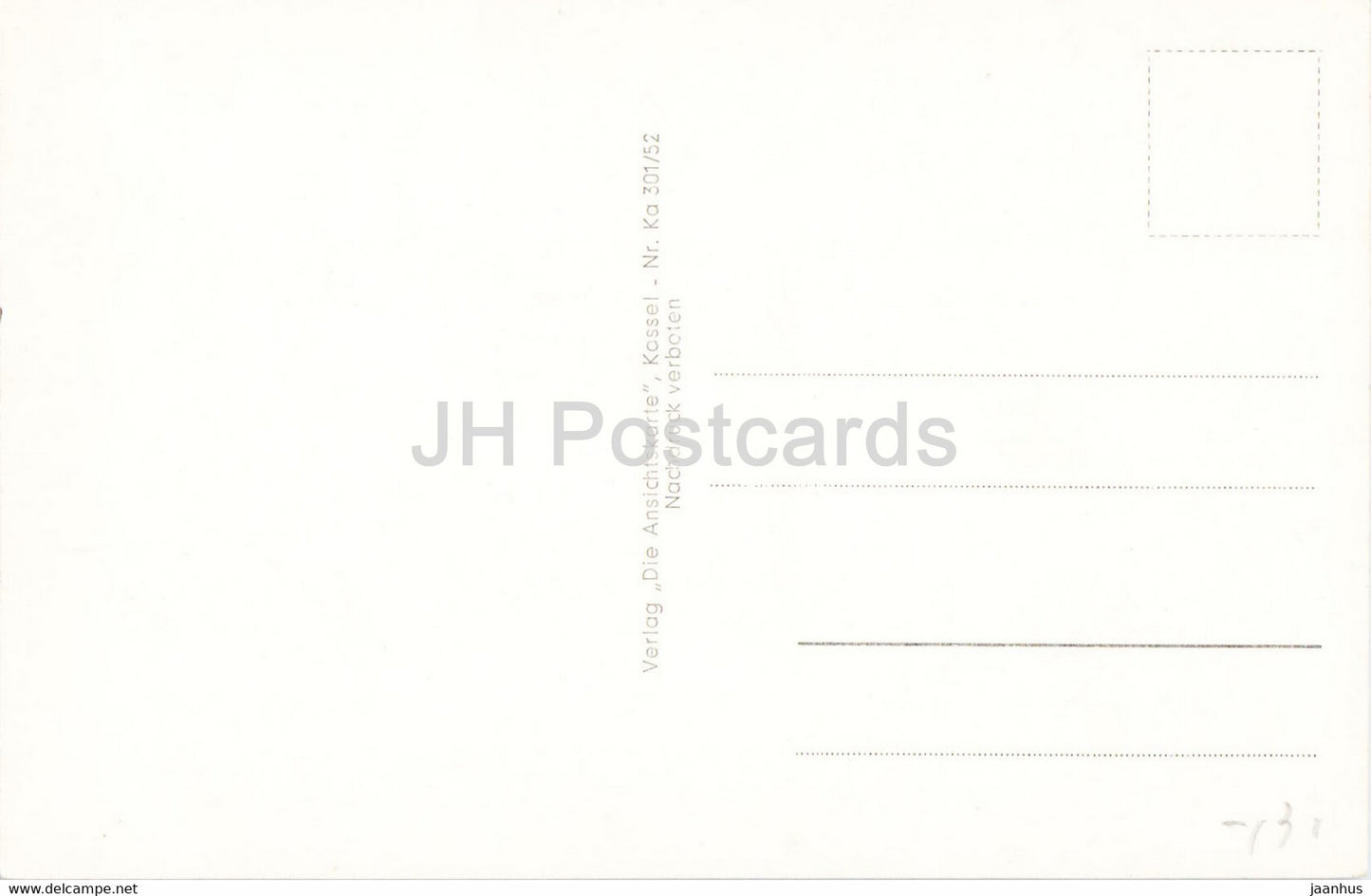 Kassel Wilhelmshöhe - Schloss - Gewächshaus - Lowenburg - Herkules und Kaskaden - alte Postkarte - Deutschland - unbenutzt