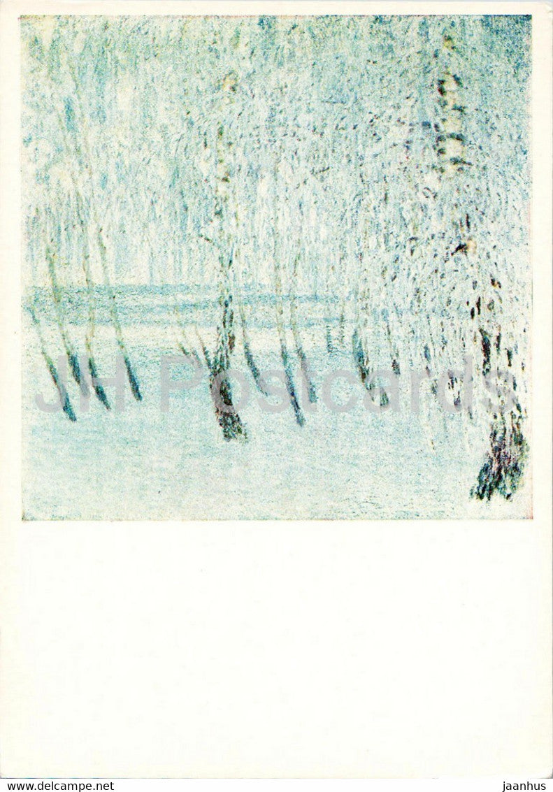 painting by I. Grabar - Frost - Russian art - 1981 - Russia USSR - unused - JH Postcards