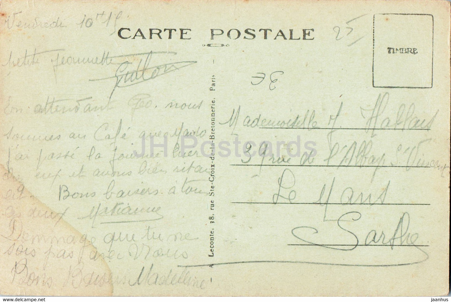 Paris - La Place Clichy et le Boulevard - 62 - carte postale ancienne - France - occasion