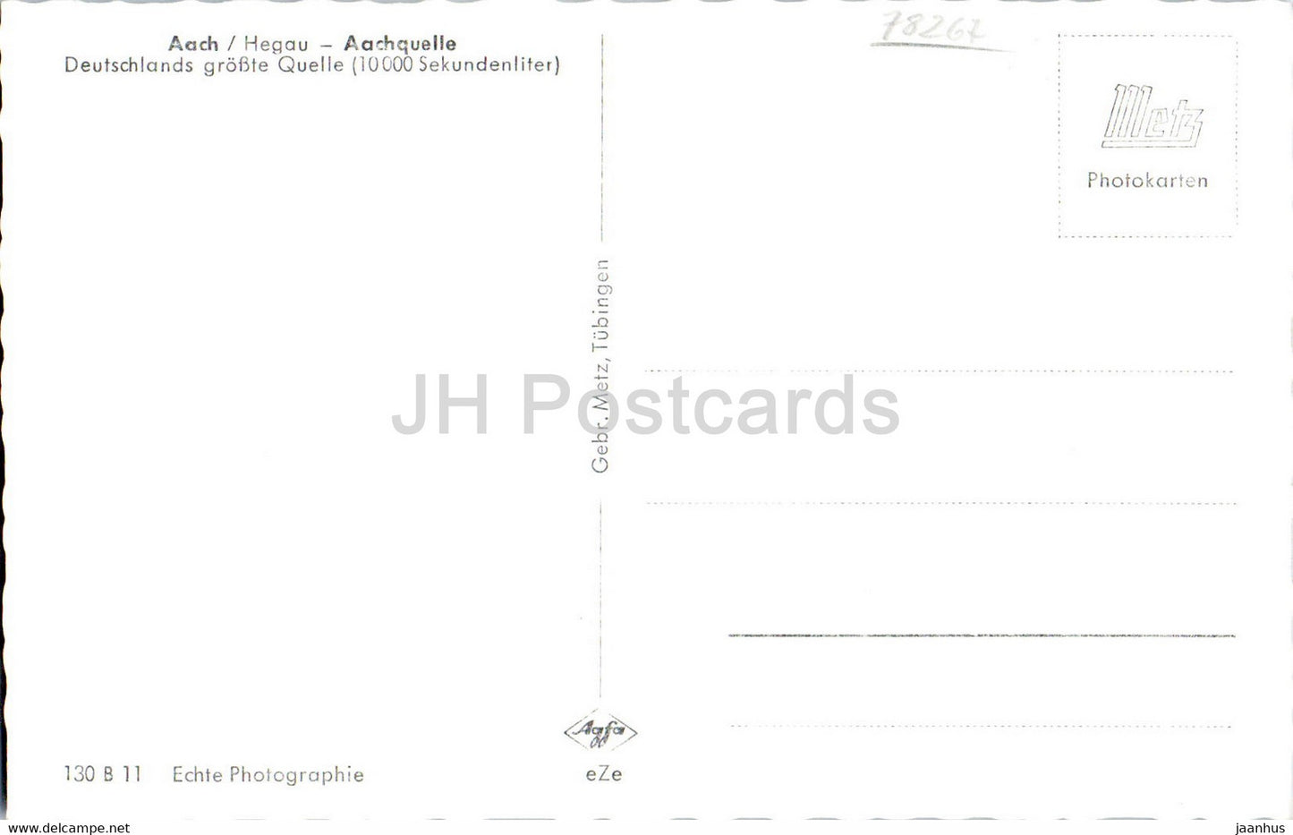Aach - Aachquelle - alte Postkarte - Deutschland - unbenutzt