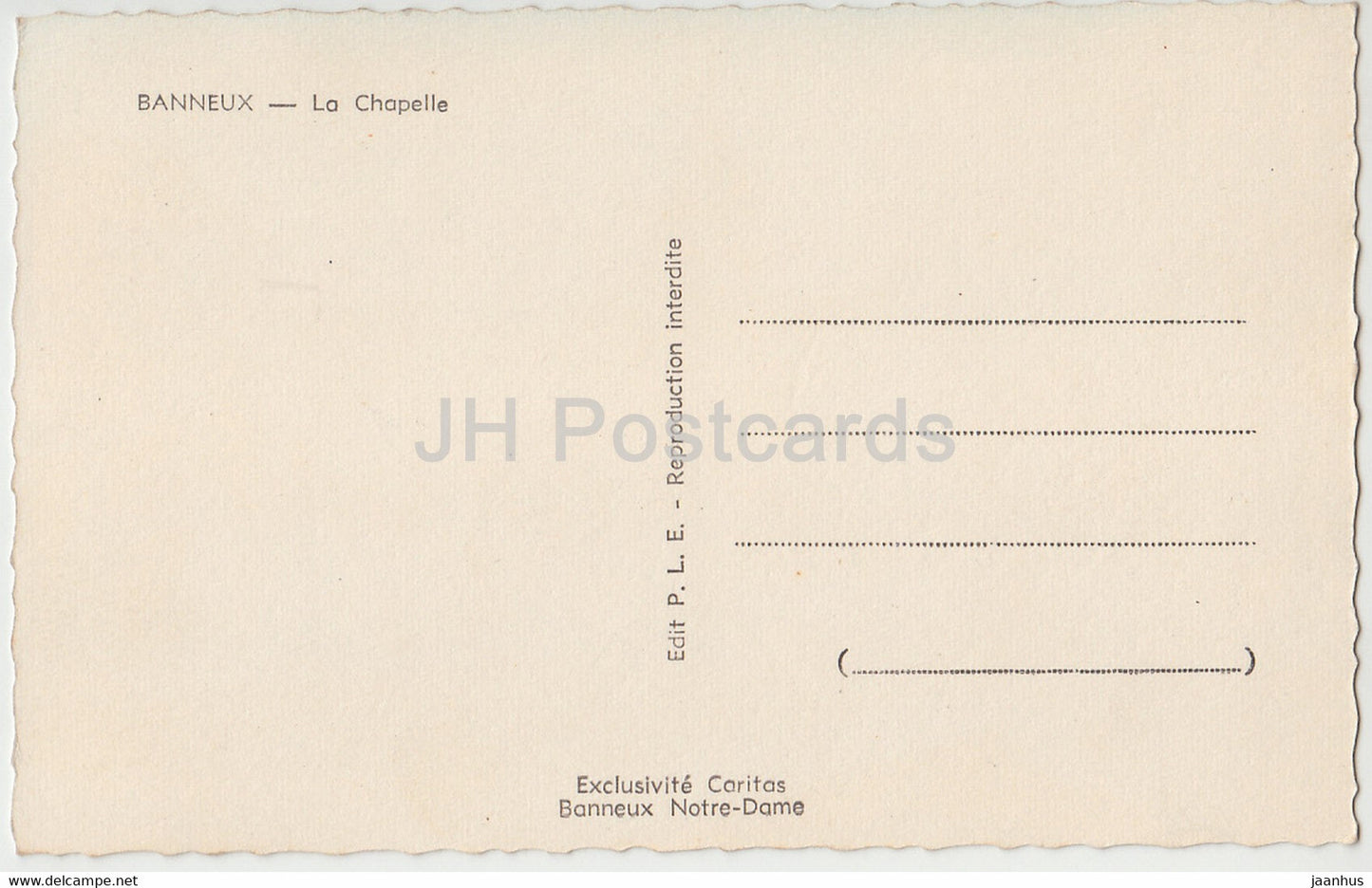 Banneux - La Chapelle - alte Postkarte - Belgien - unbenutzt