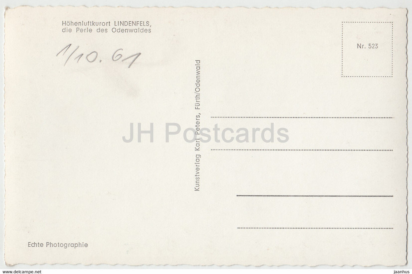 Hohenluftkurort Lindenfels - Die Perle des Odenwaldes - Allemagne - inutilisé