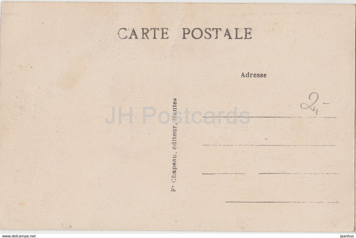 Nantes - Place de la Duchesse Anne - Vers le Sud - 75 - old postcard - France - unused