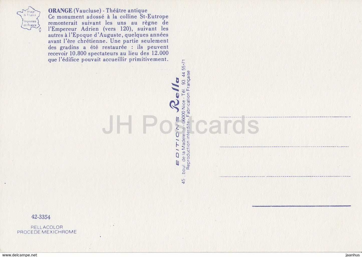 Orange - Théâtre Antique - Antique Monde - France - inutilisé