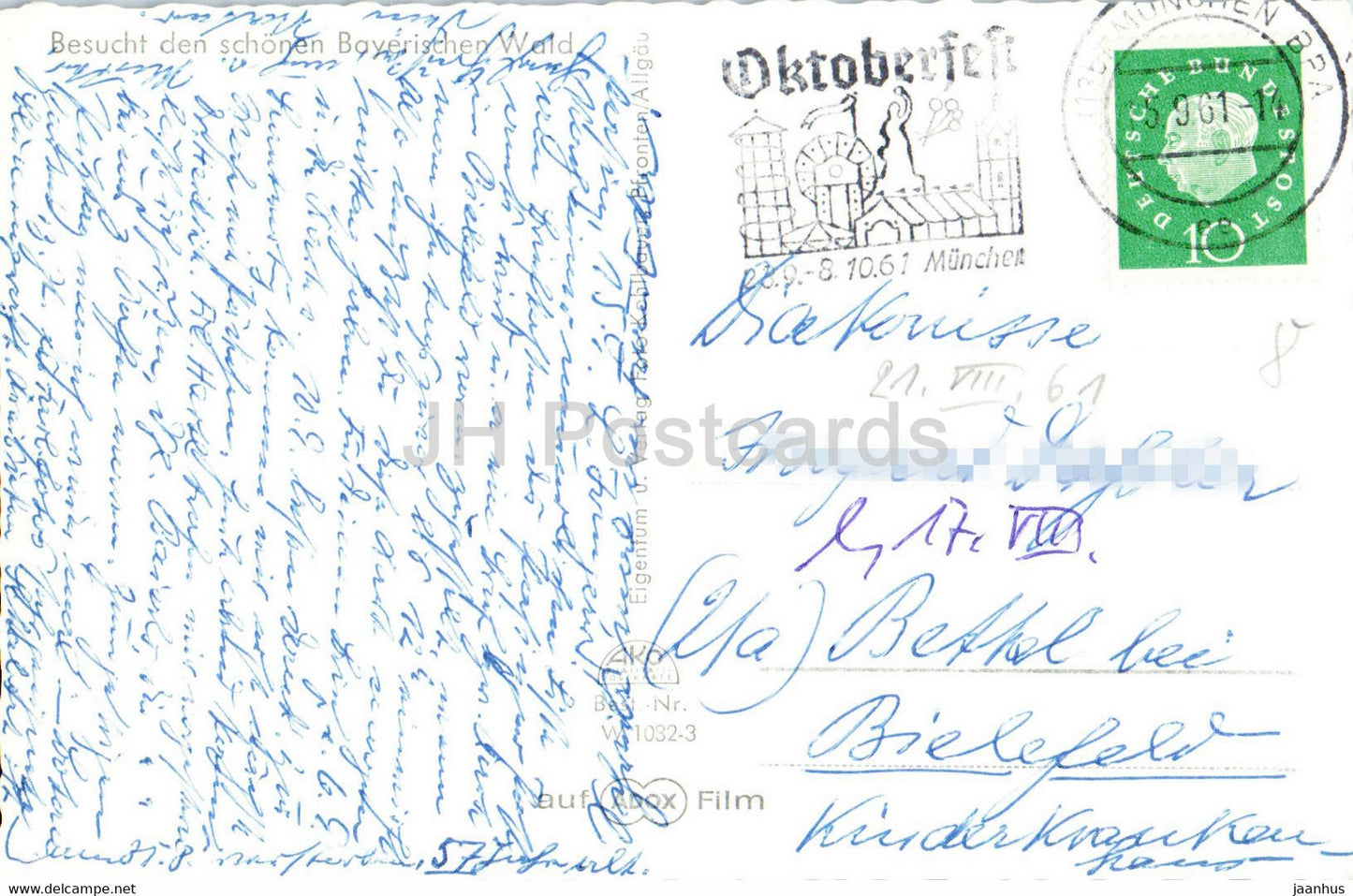 Luftkurort Bodenmais - Riederinfelsen - 1961 - Allemagne - d'occasion