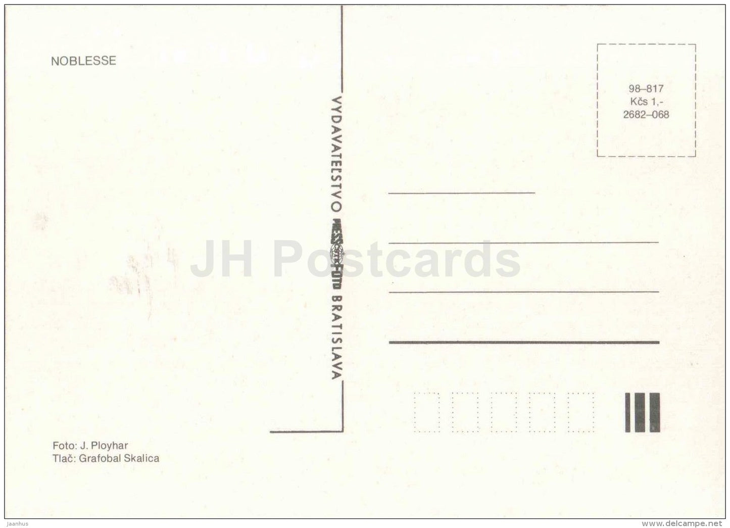 Noblesse - dahlia - flowers - Slovakia - Czechoslovakia - unused - JH Postcards