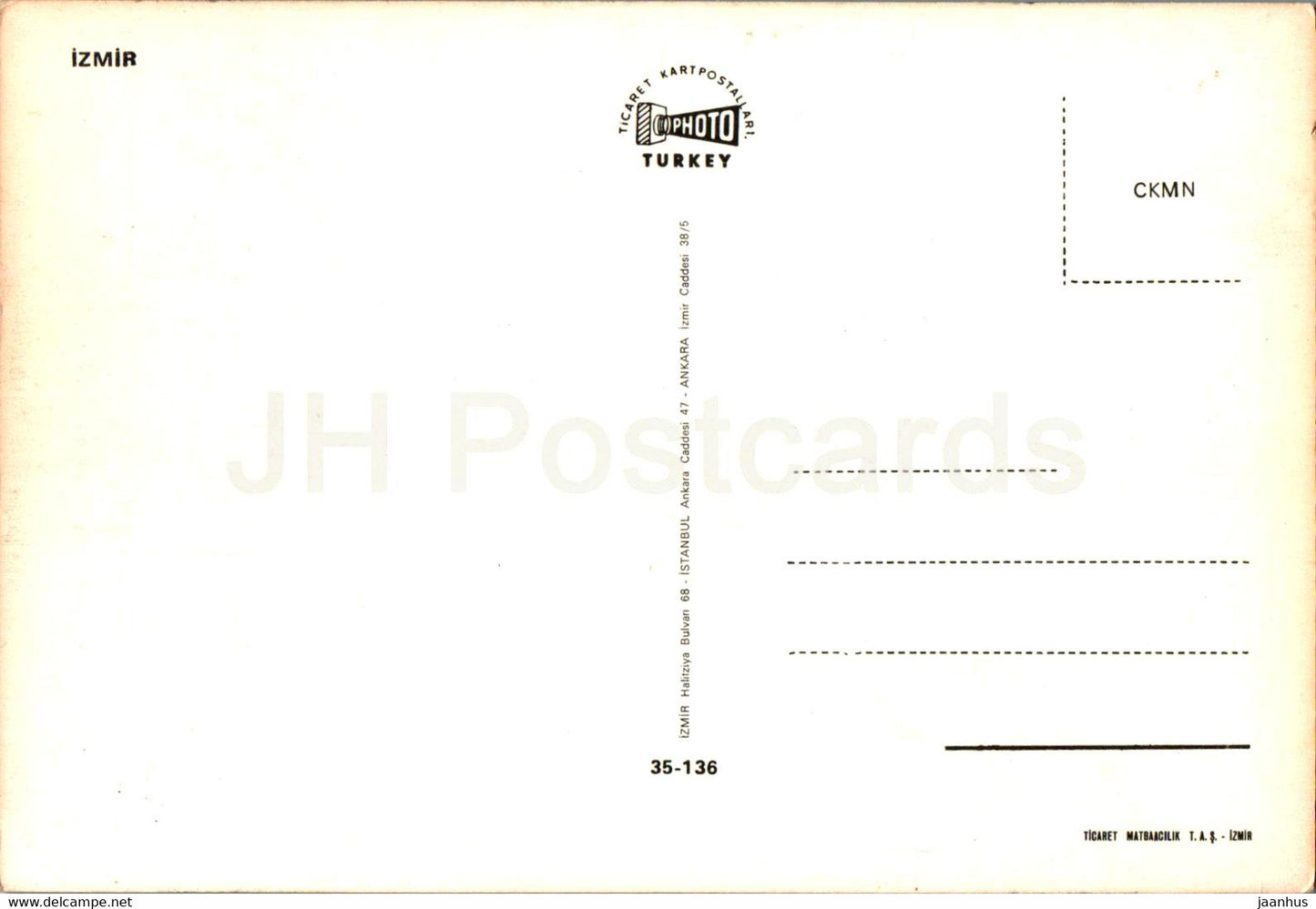Izmir - street view - 35-136 - Turkey - unused
