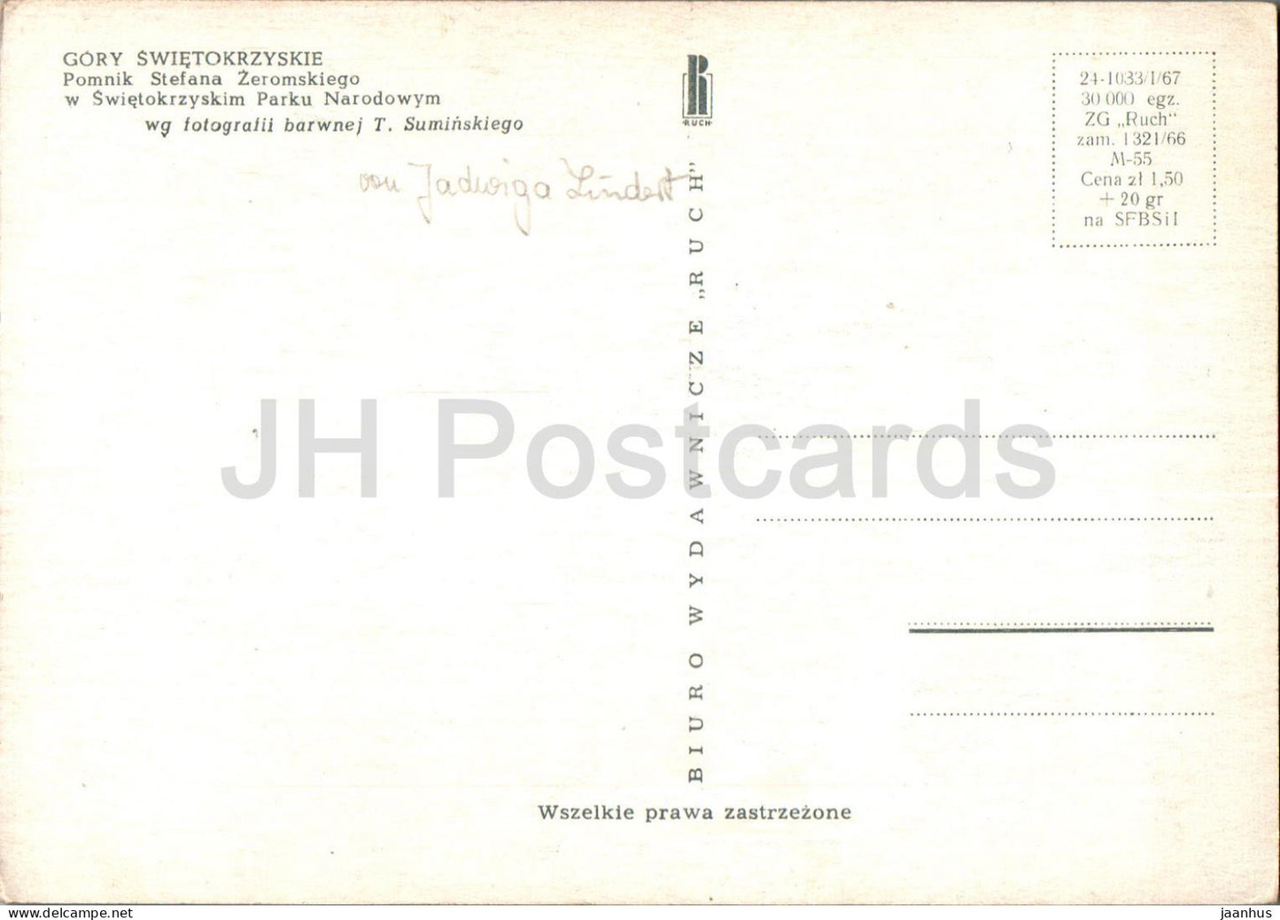 Gory Swietokrzyskie - Pomnik Stefana Zeromskiego - Stefan Zeromski - monument - Pologne - utilisé