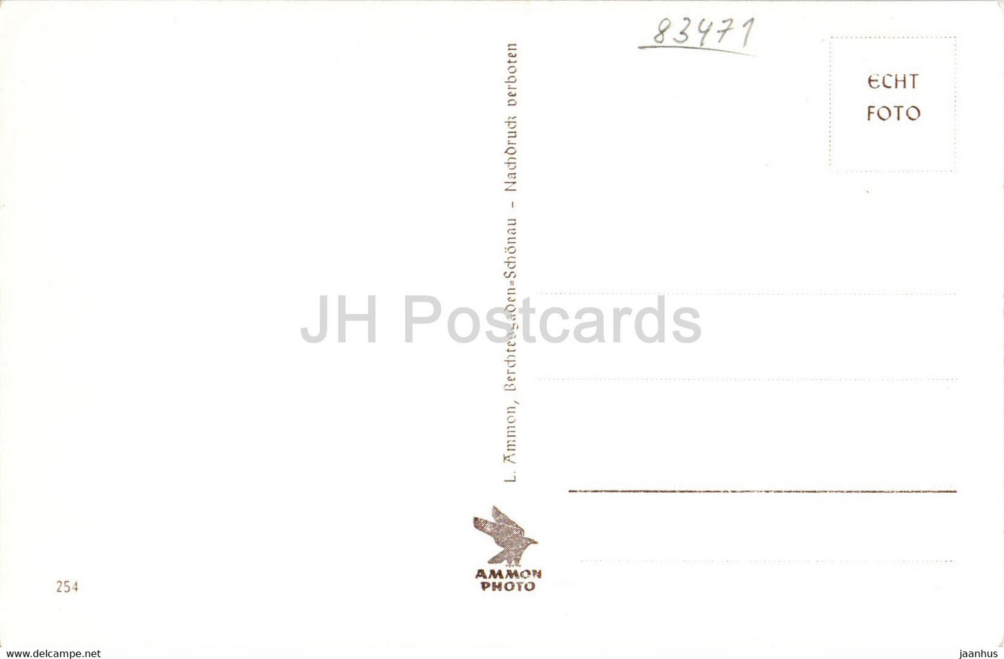 Konigssee mit Insel Christlieger und Untersberg - old postcard - Germany - unused