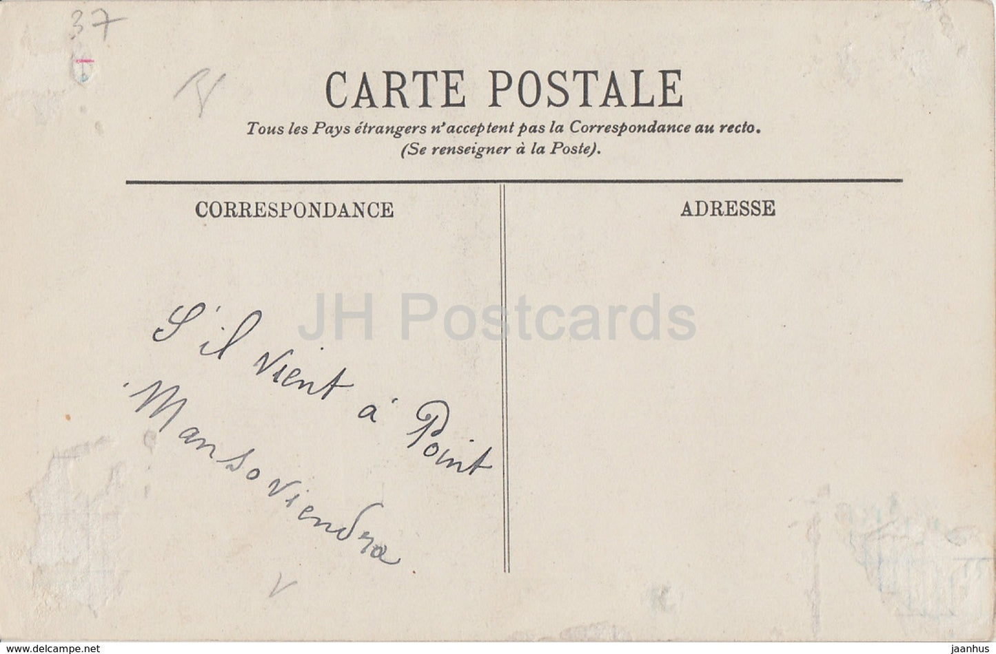 Chenonceaux - Le Chateau - LA Tour des Marques - Porte Renaissance - castle - 18 - old postcard - France - used