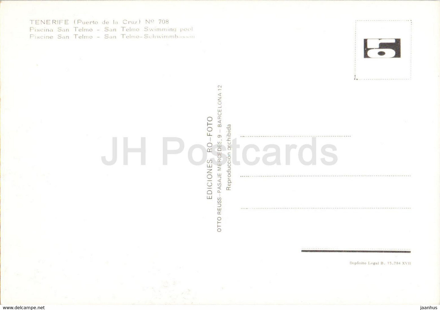Puerto de la Cruz - Piscina San Telmo - piscine - Tenerife - Gran Canaria - 708 - Espagne - inutilisé