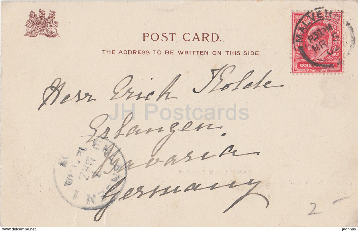 Tantallon Castle - Scottish Rough Sea - old postcard - 1902 - Scotland - United Kingdom - used