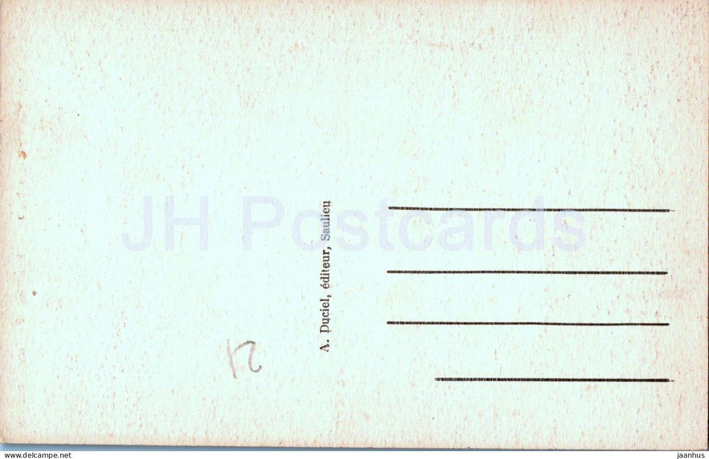 En Morvan - Saulieu - Basilique de Saint Andoche - Le Portail - cathédrale - carte postale ancienne - France - inutilisée