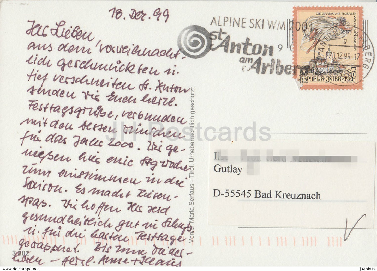 St Anton am Arlberg - Tirol - 1999 - Austria - used