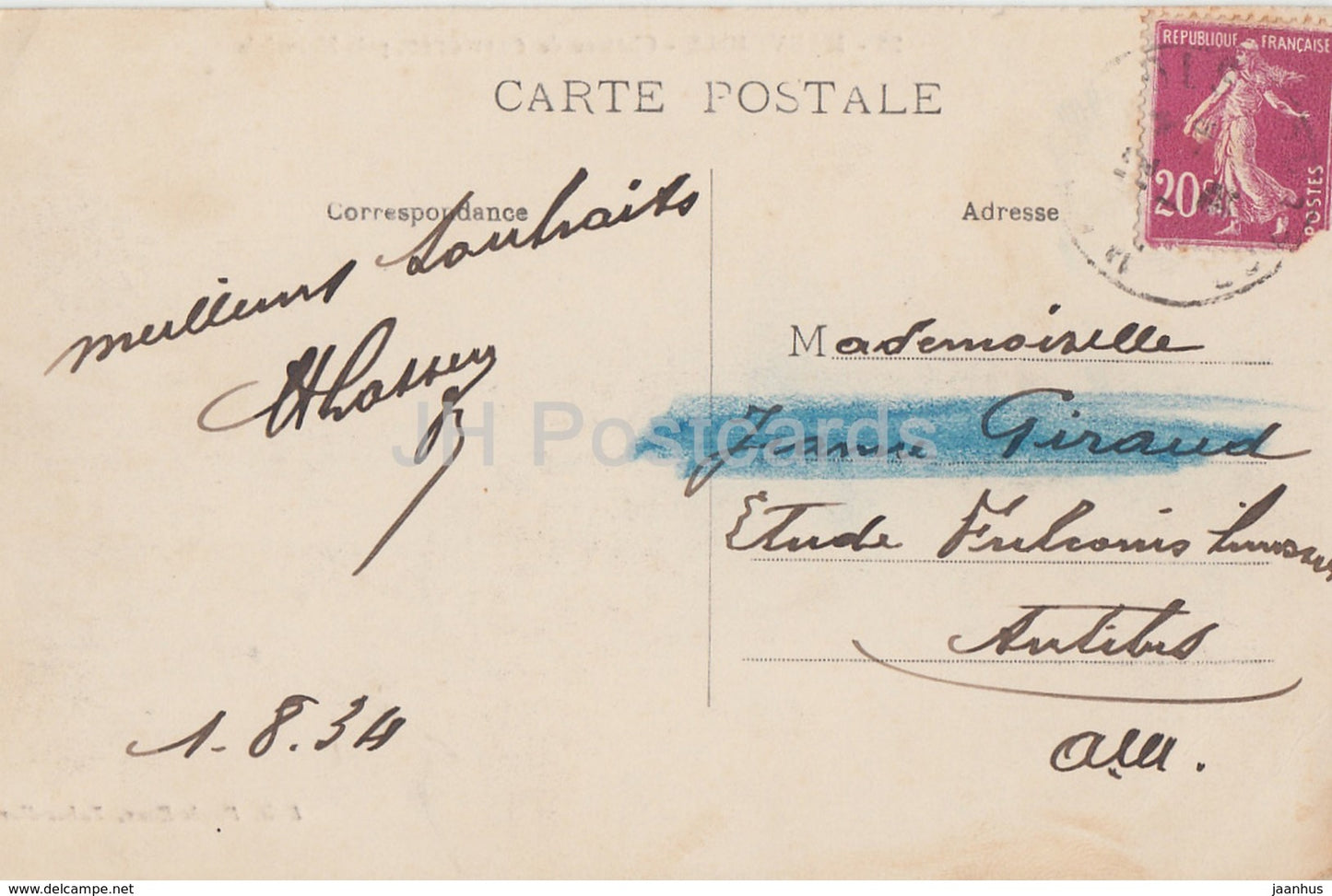 Marvejols - Chateau de Carrieres - Schloss - alte Postkarte - 1934 - Frankreich - gebraucht