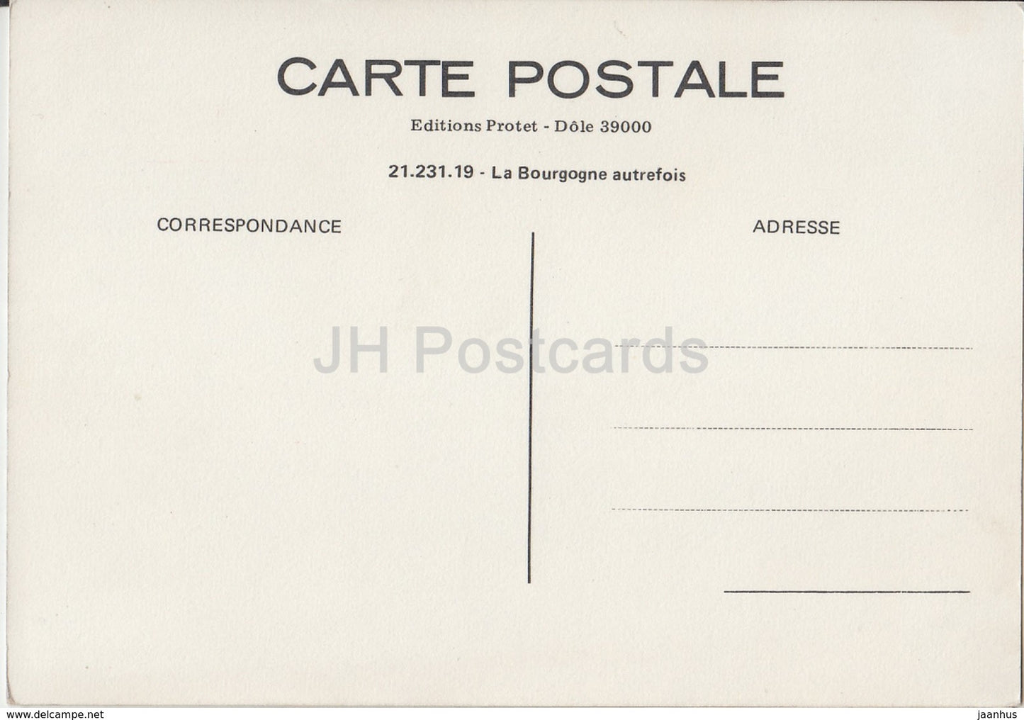 Dijon - La Paulee en Bourgogne ou Fin de la Vendange - REPRODUCTION - France - unused