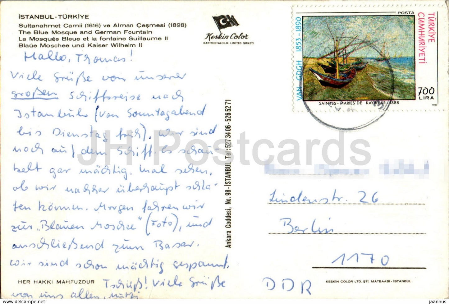 Istanbul - The Blue Mosque and German Fountain - 1 - Turkey - used