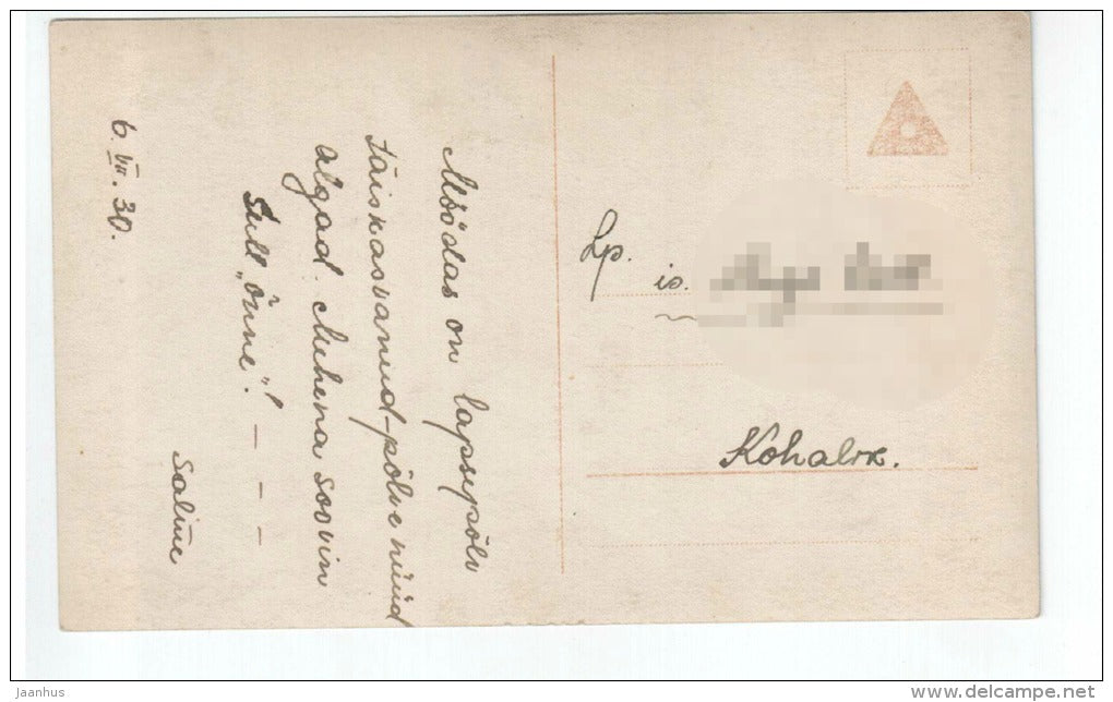 Children praying - christianity - religion - NPG 13 - old postcard - circulated in Estonia 1930 - used - JH Postcards