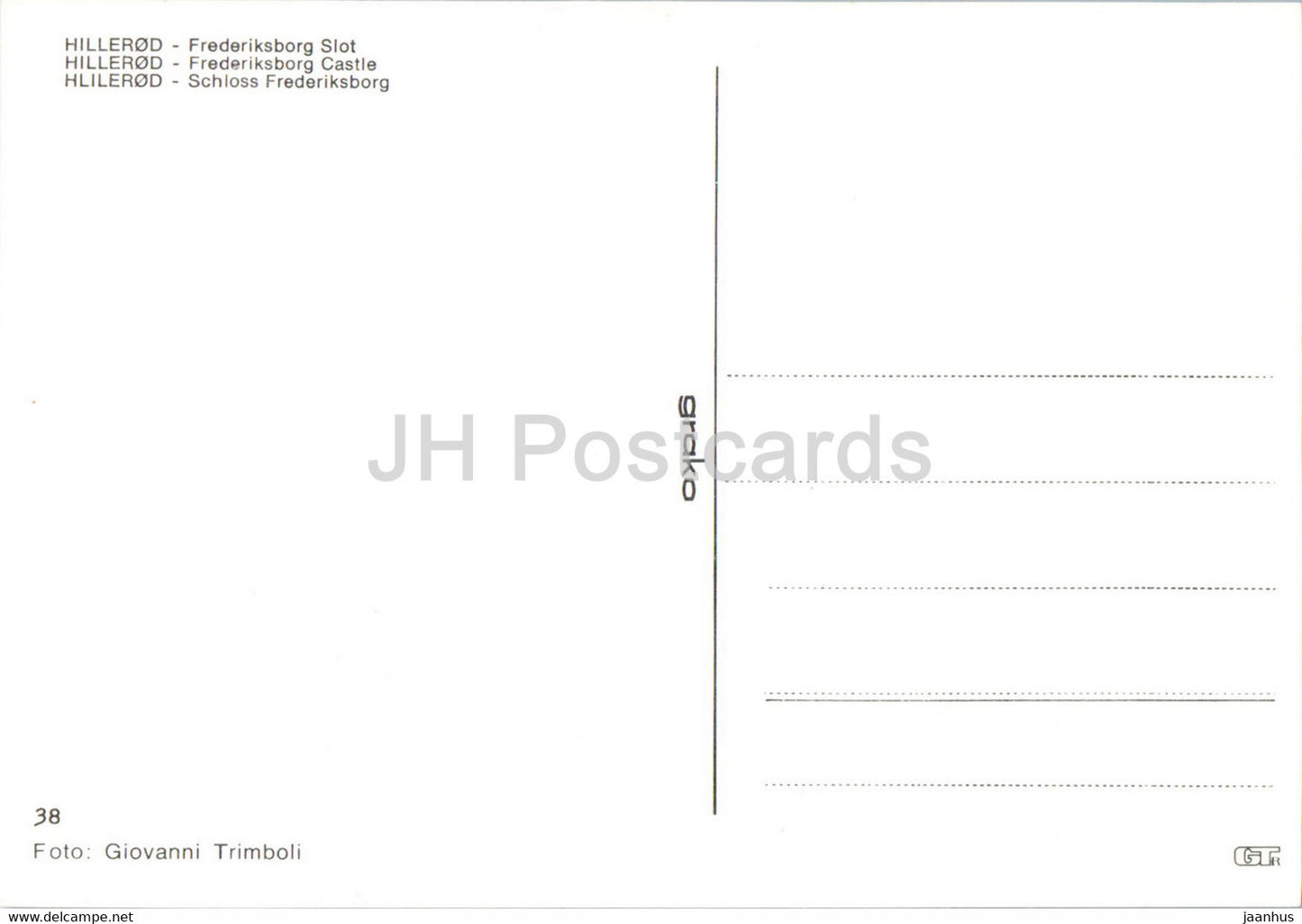 Hillerod - Château de Frederiksborg - 38 - Danemark - inutilisé