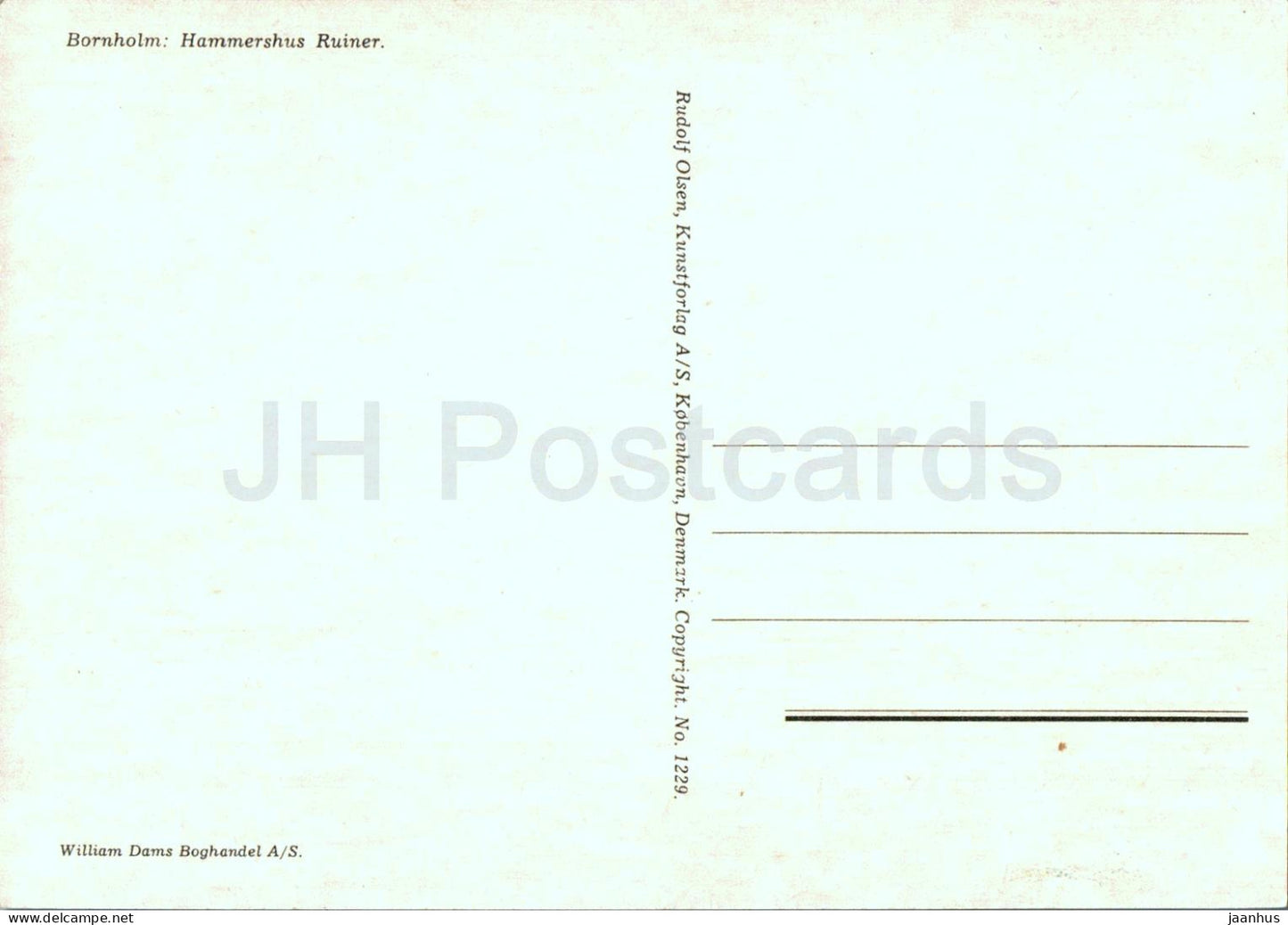 Bornholm - Hammershus Ruiner - ruins - 1229 - Denmark - unused