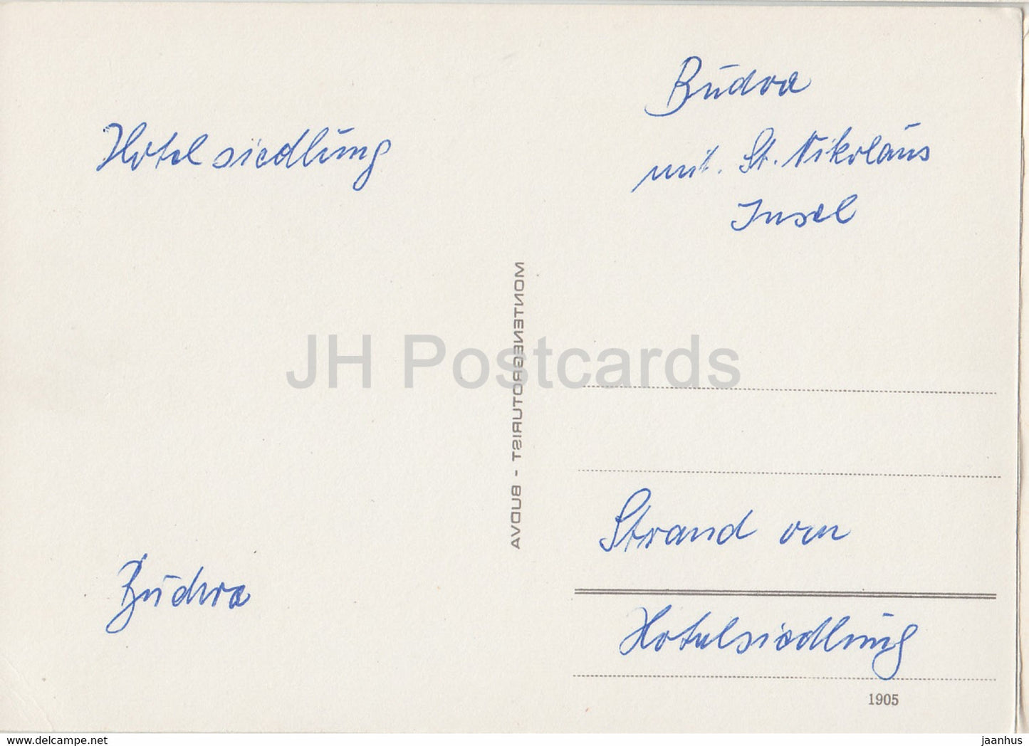 Pozdrav iz Budve - Budva - Strand - Hotel - Multiview - Jugoslawien - Montenegro - gebraucht