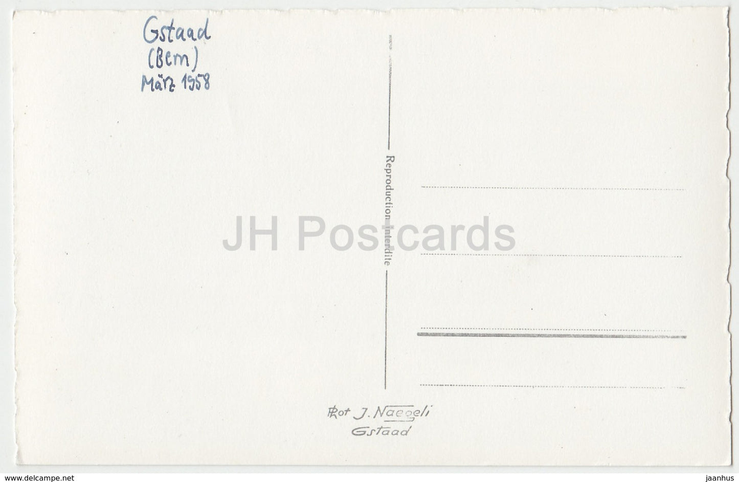 Panorama v. Gstaad - 201 - Schweiz - 1958 - gebraucht