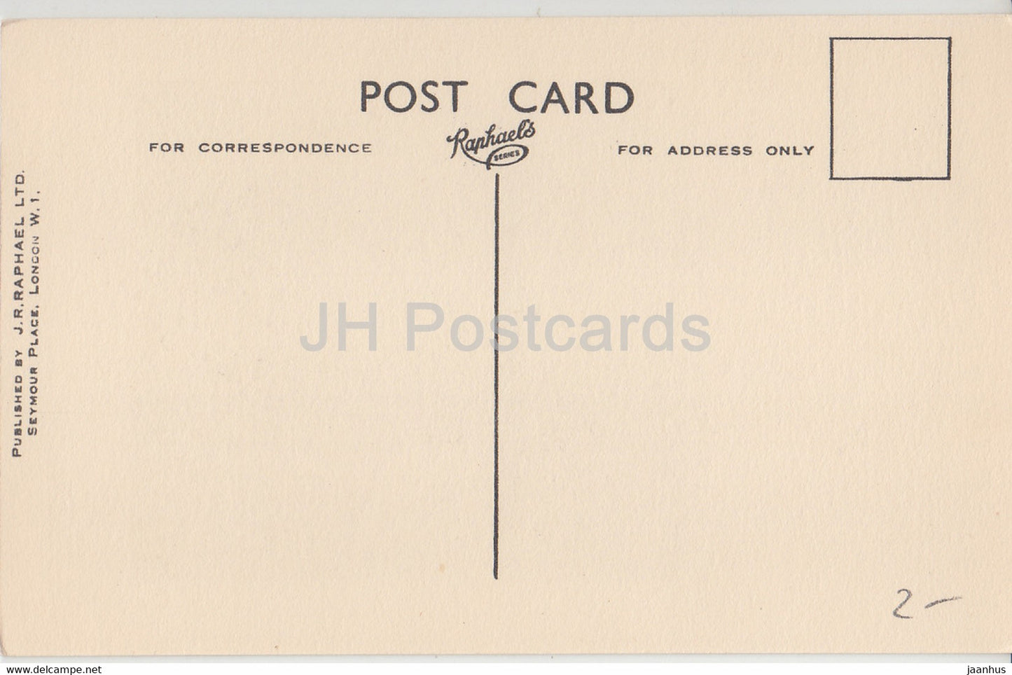 London - St James' Palace - illustration - J R Raphael Ltd - old postcard - England - United Kingdom - unused