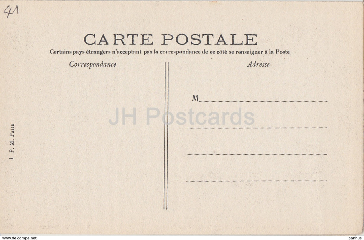 Château de Chaumont sur Loire - Salle du Conseil - château - carte postale ancienne - France - inutilisé