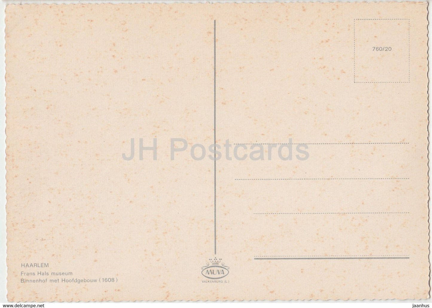 Haarlem - Frans Hals Museum - Binnenhof met Hoofdgebouw - Netherlands - unused