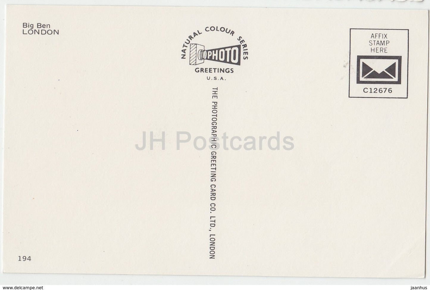 London – Big Ben – Bus – Vereinigtes Königreich – England – unbenutzt