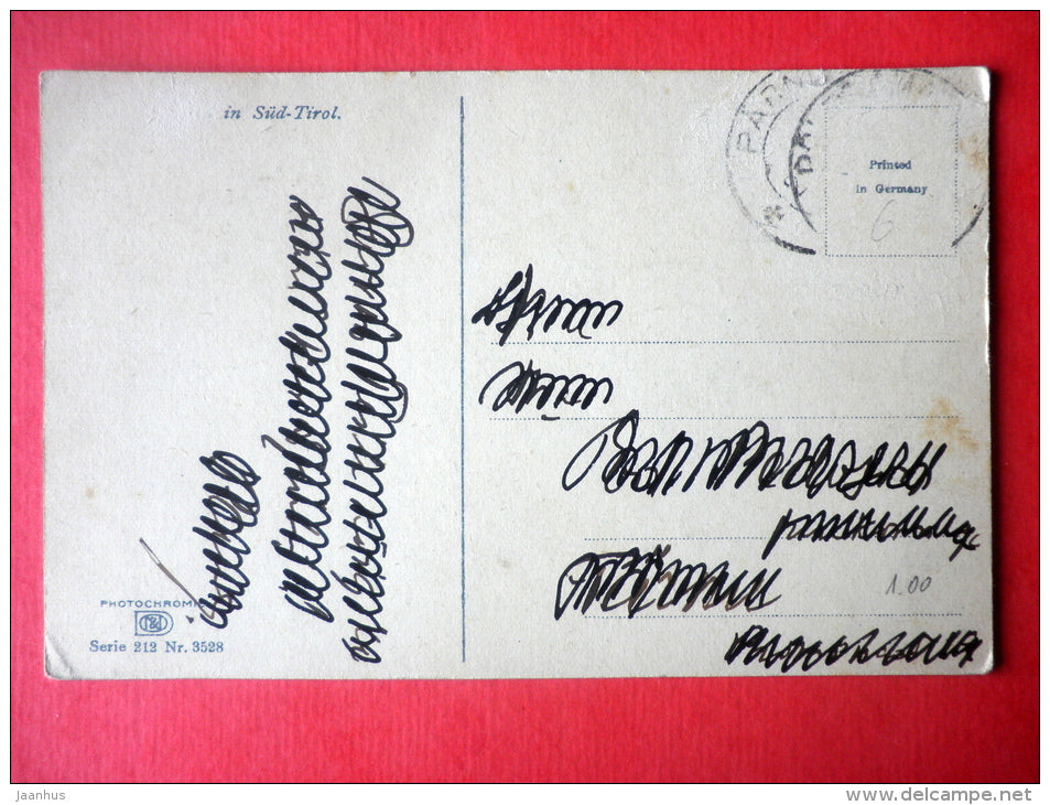 in Süd-Tirol - Trentino - Alto Adige - old man - Photochromie - Serie 212 , 3582 - old postcard - Italy - used - JH Postcards