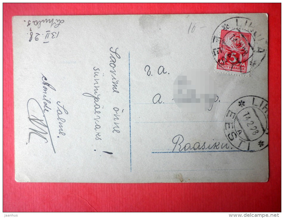 Hilde Wörner - Der Siebente Russ - german movie actress - violin - film - K 2629 - circulated in Estonia 1928 - JH Postcards