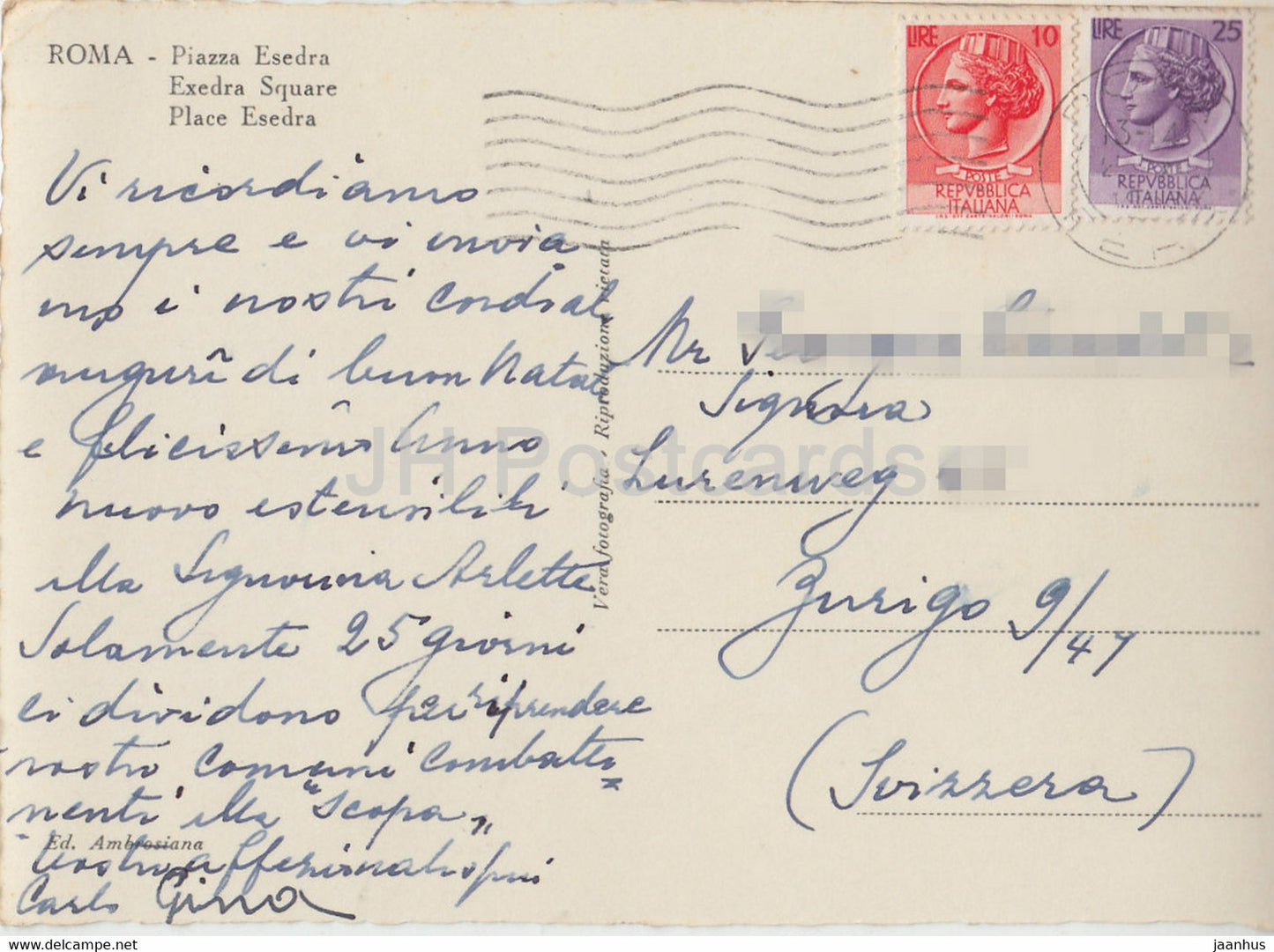 Roma - Rom - Piazza Esedra - Platz - Italien - gebraucht